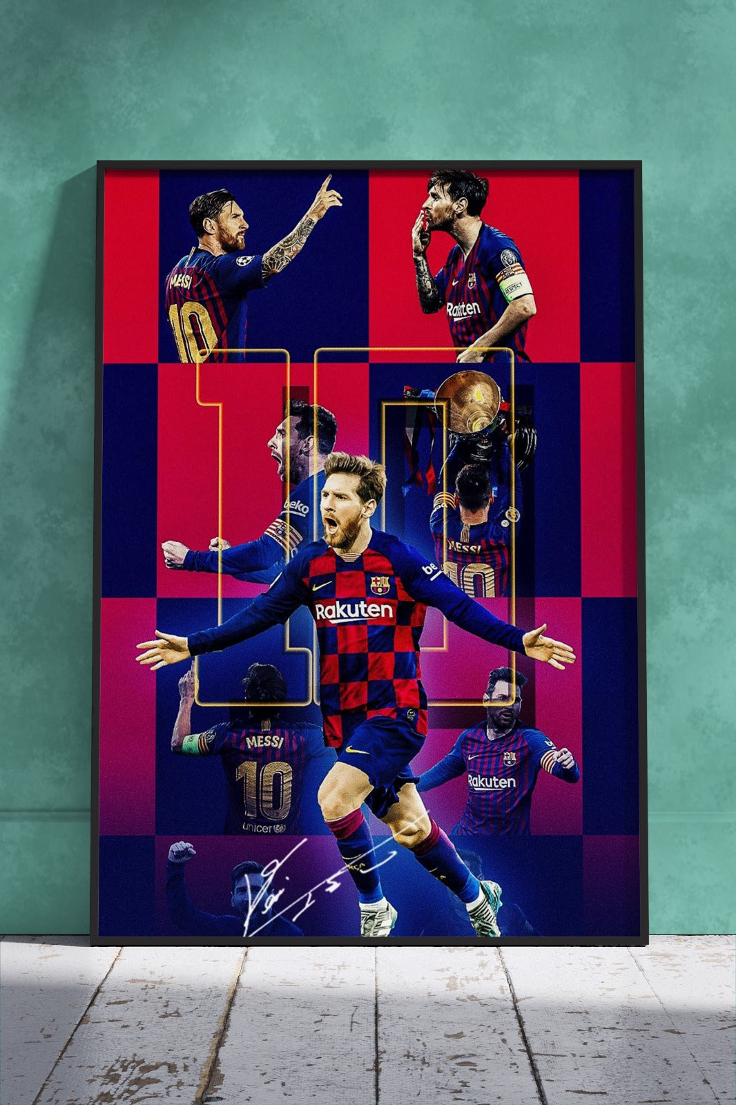 Lionel Messi Poster | Sports Poster Wall Art