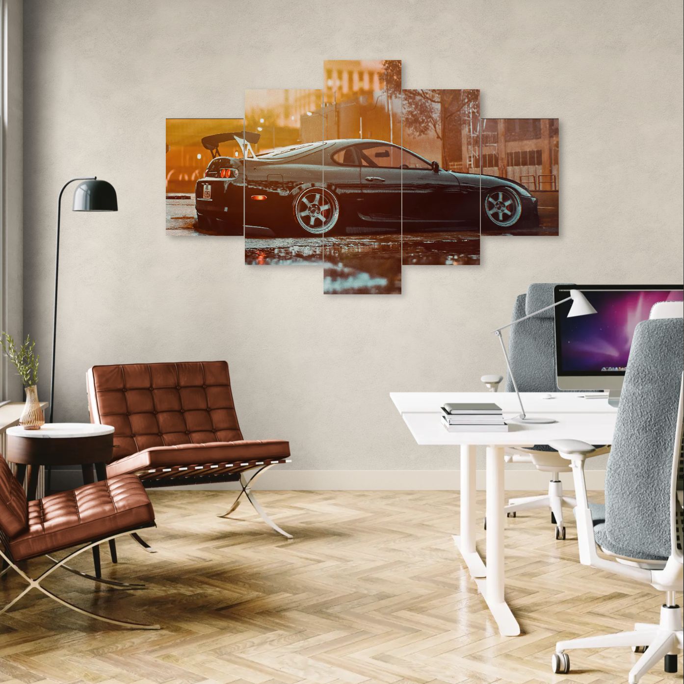 Toyota Supra JDM Beast (5 Panel-II) Car Wall Art